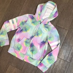 Abercrombie kids girls pineapple hoodie 7/8